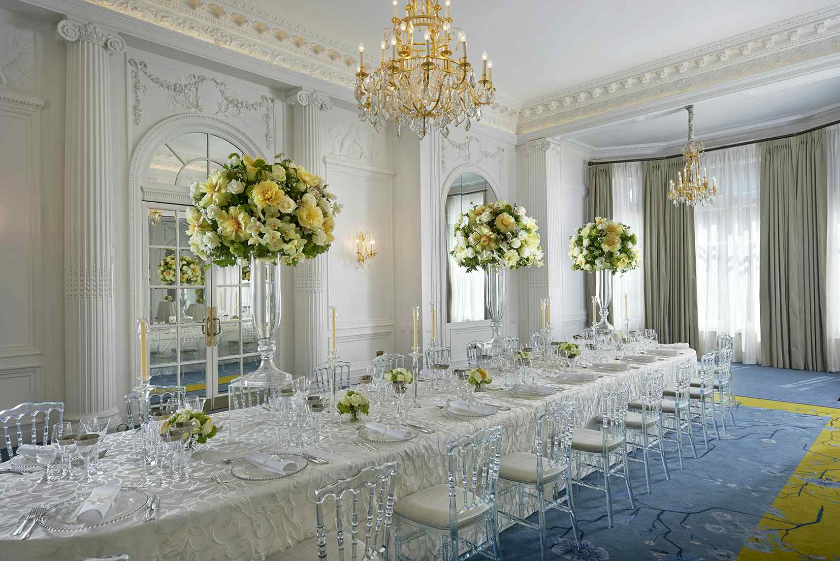 The Carlyle Suite, Seated Dinner, Mandarin Oriental Hyde Park, London